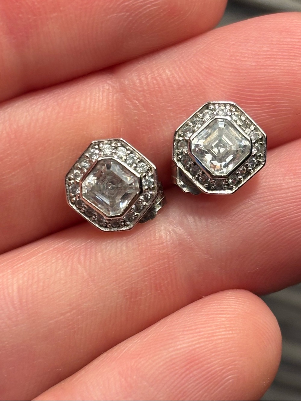 Faux Diamond Elegant Earrings